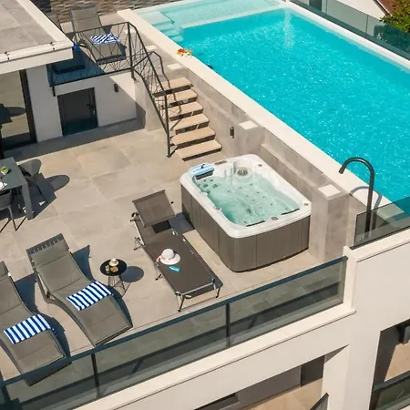 别墅 Adriatic Rooftop - Private Heated Pool Stanici