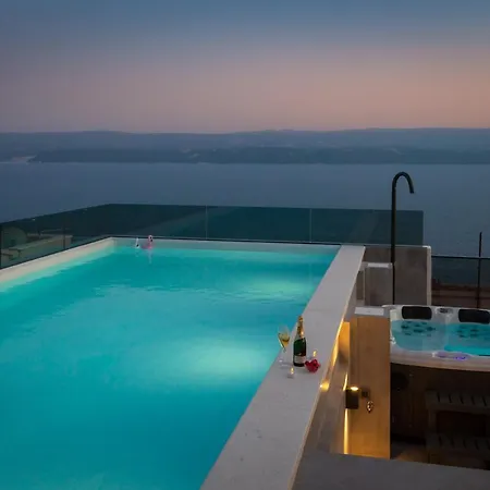 Adriatic Rooftop - Private Heated Pool 别墅 Stanici